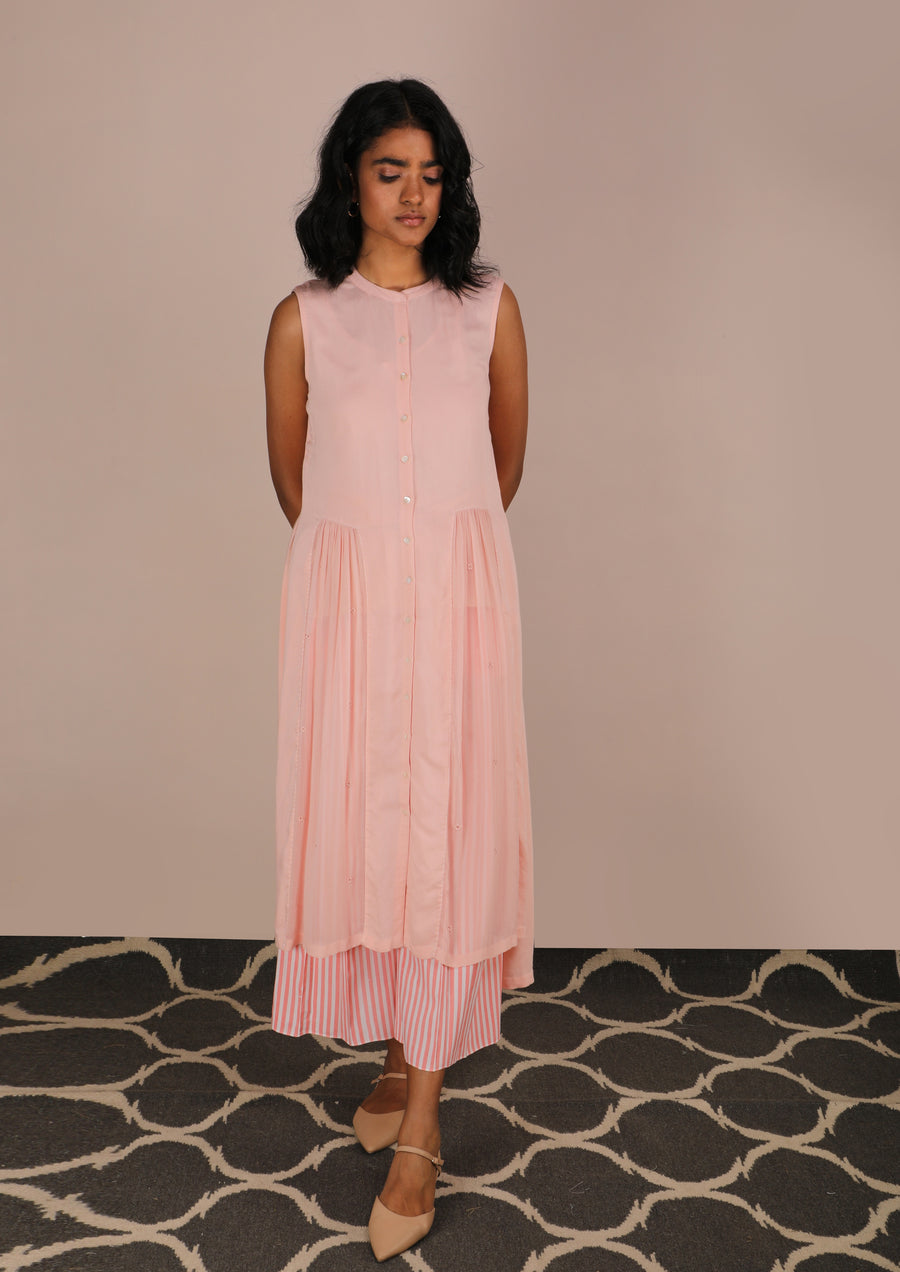Front Panel Gathered Tunic-Tunic-ARCVSH by Pallavi Singh
