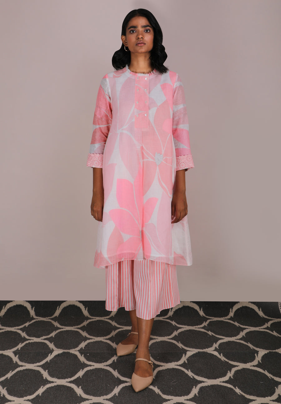 Pink Lotus Tunic-Tunic-ARCVSH by Pallavi Singh