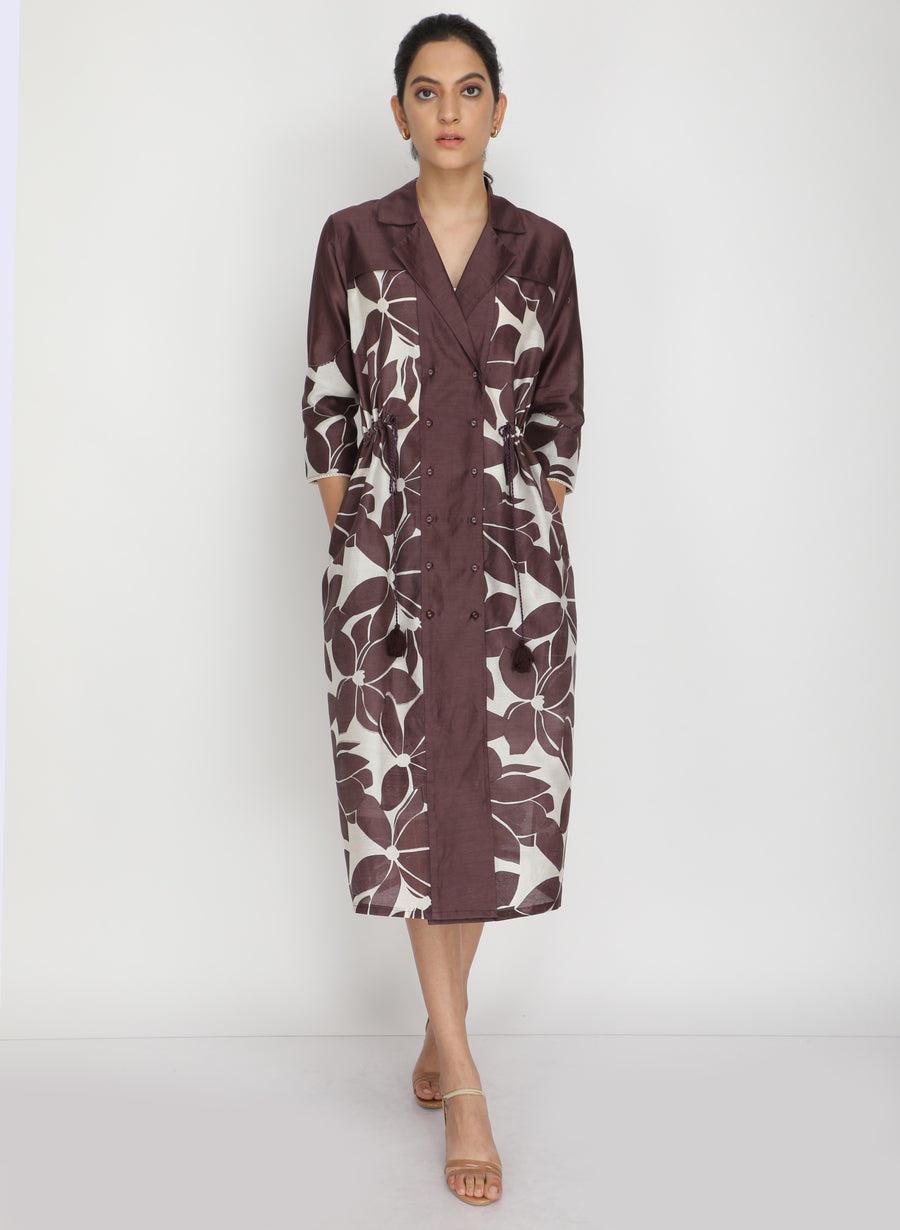Lotus print dress-Dress-ARCVSH by Pallavi Singh