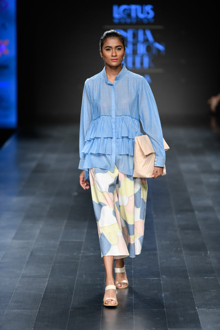 Blue Tiered Top-Top-ARCVSH by Pallavi Singh