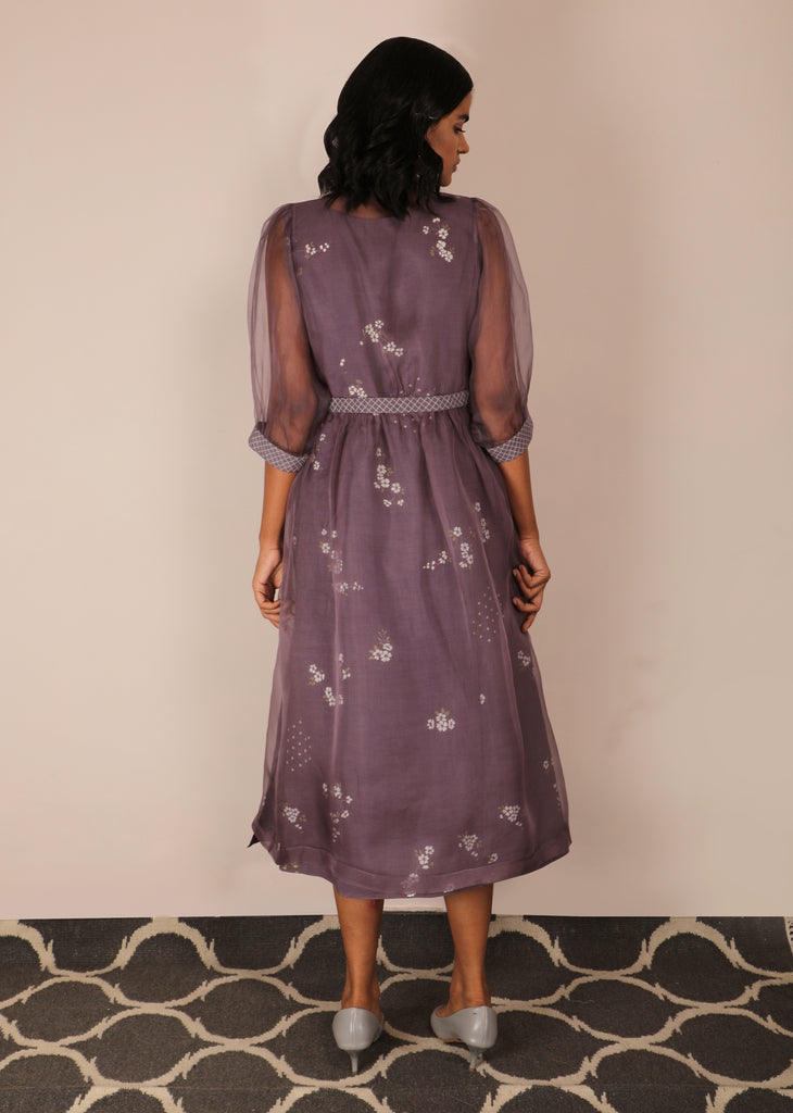 Cherry Blossom Double Layer Dress-Dress-ARCVSH by Pallavi Singh