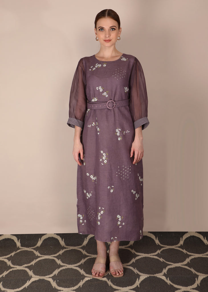 Cherry Blossom Lavender Dress-Dress-ARCVSH by Pallavi Singh