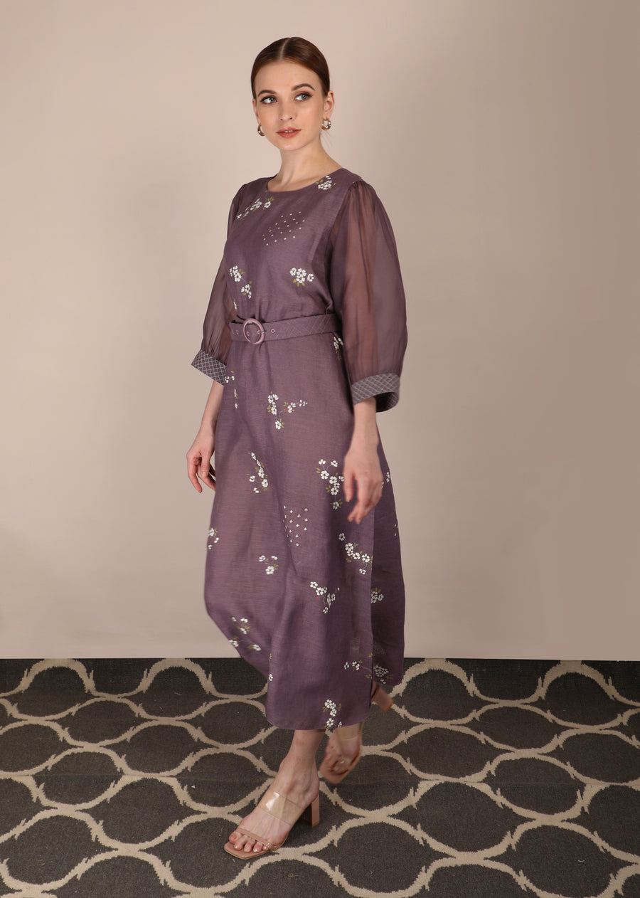 Cherry Blossom Lavender Dress-Dress-ARCVSH by Pallavi Singh