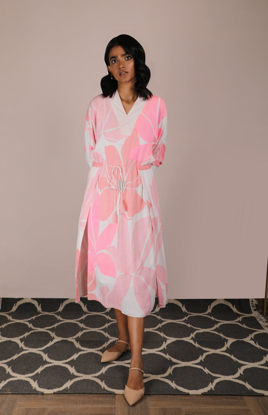 Lotus Print Dress-Dress-ARCVSH by Pallavi Singh