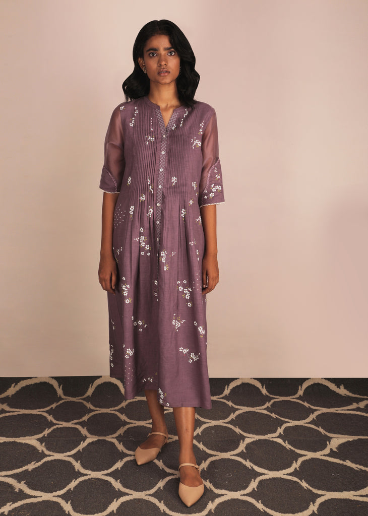 Cherry Blossom Lavender Dress-Dress-ARCVSH by Pallavi Singh