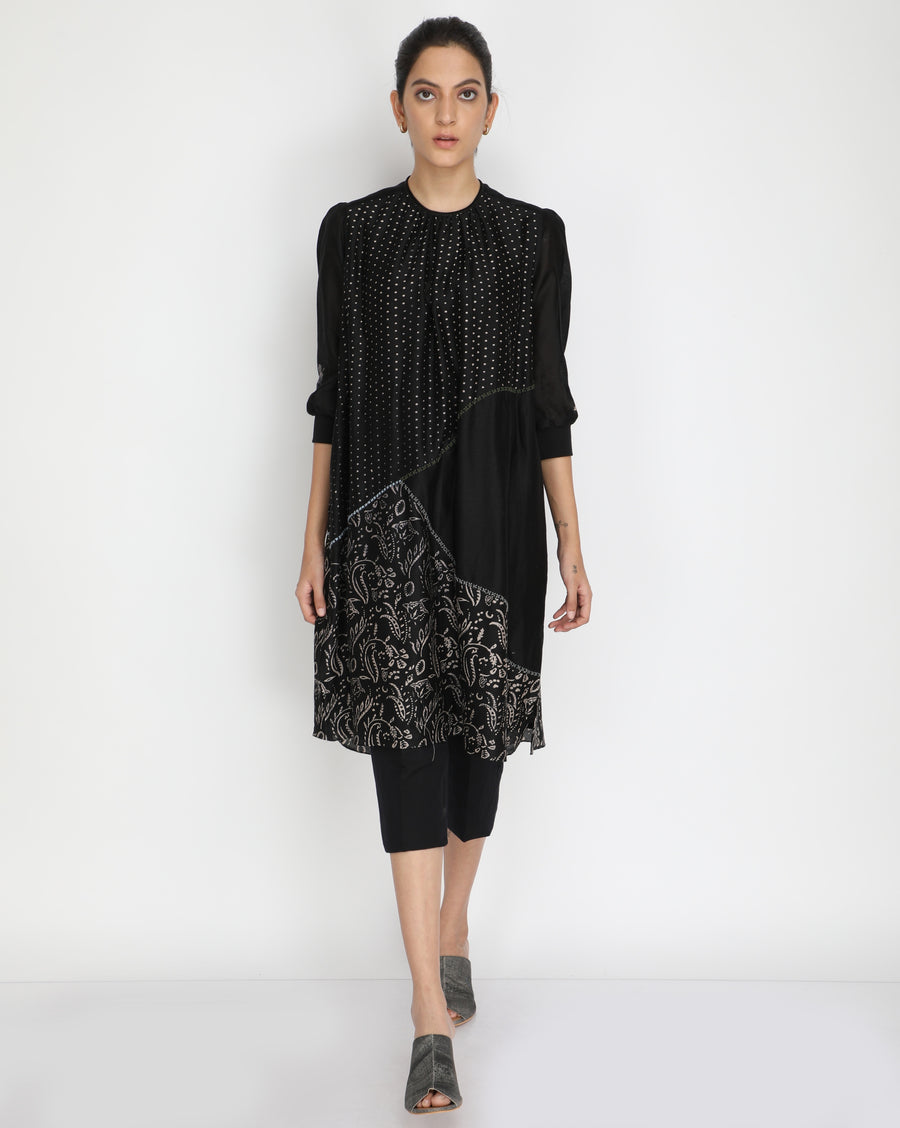 Golden printed dress-Dress-ARCVSH by Pallavi Singh