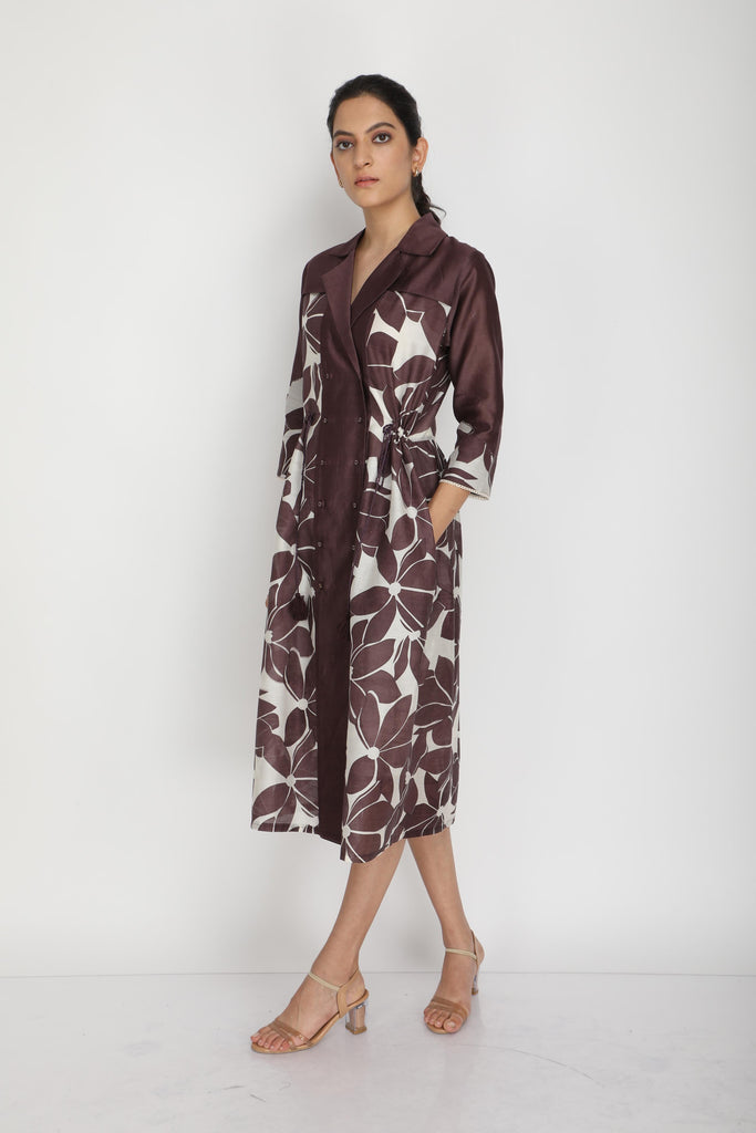 Lotus print dress-Dress-ARCVSH by Pallavi Singh