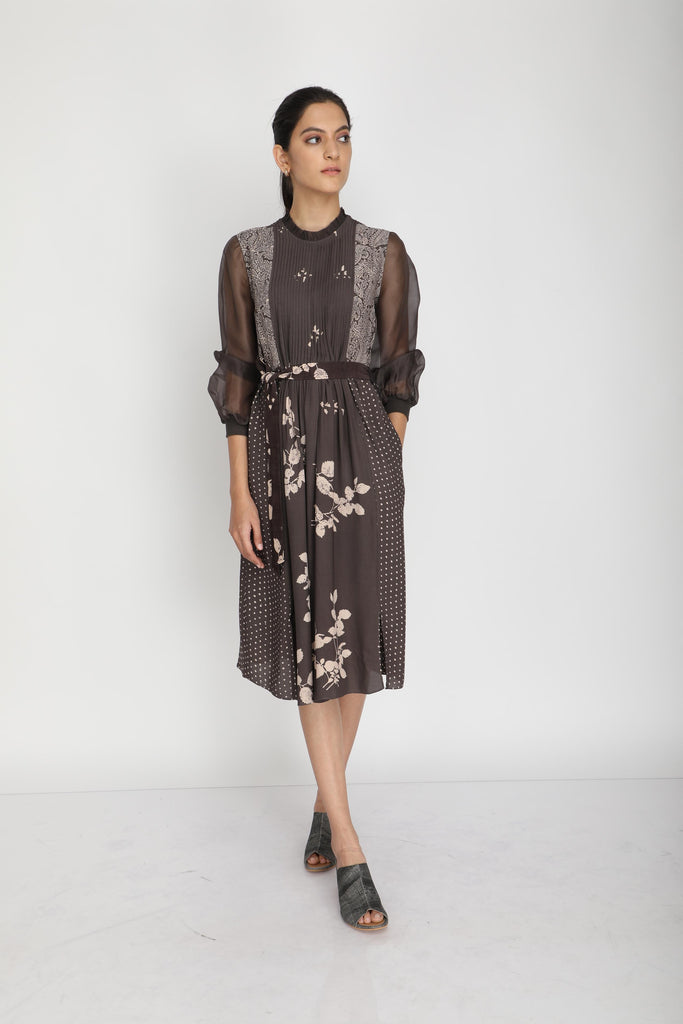 Petal print dress-Dress-ARCVSH by Pallavi Singh