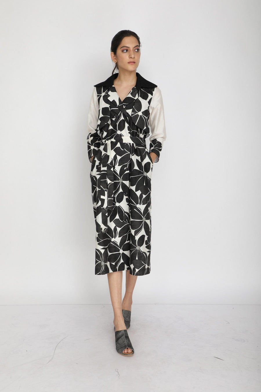 Lotus print dress-Dress-ARCVSH by Pallavi Singh