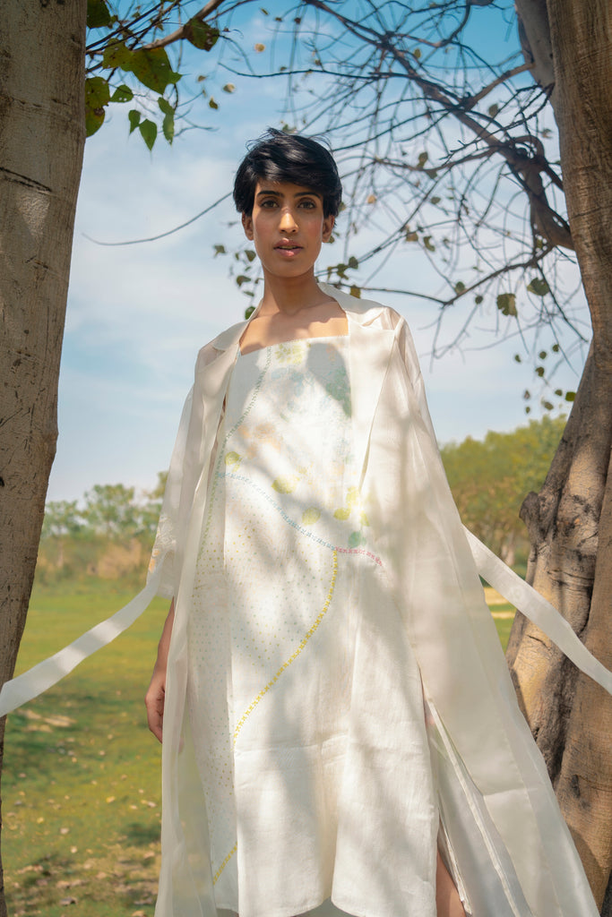 Ivory Dress and jacket-Full Set-ARCVSH by Pallavi Singh