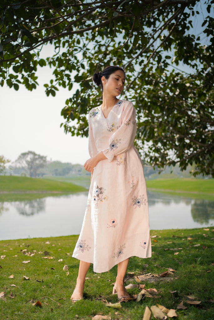 Old Rose Dress-Dress-ARCVSH by Pallavi Singh