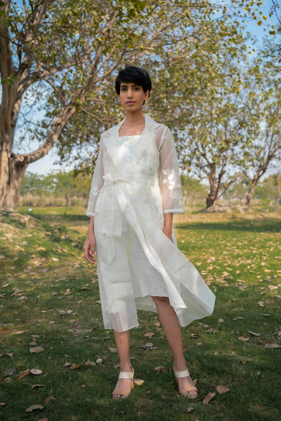 Ivory Dress and jacket-Full Set-ARCVSH by Pallavi Singh