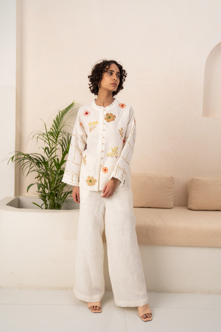 IVORY LINEN SHIRT