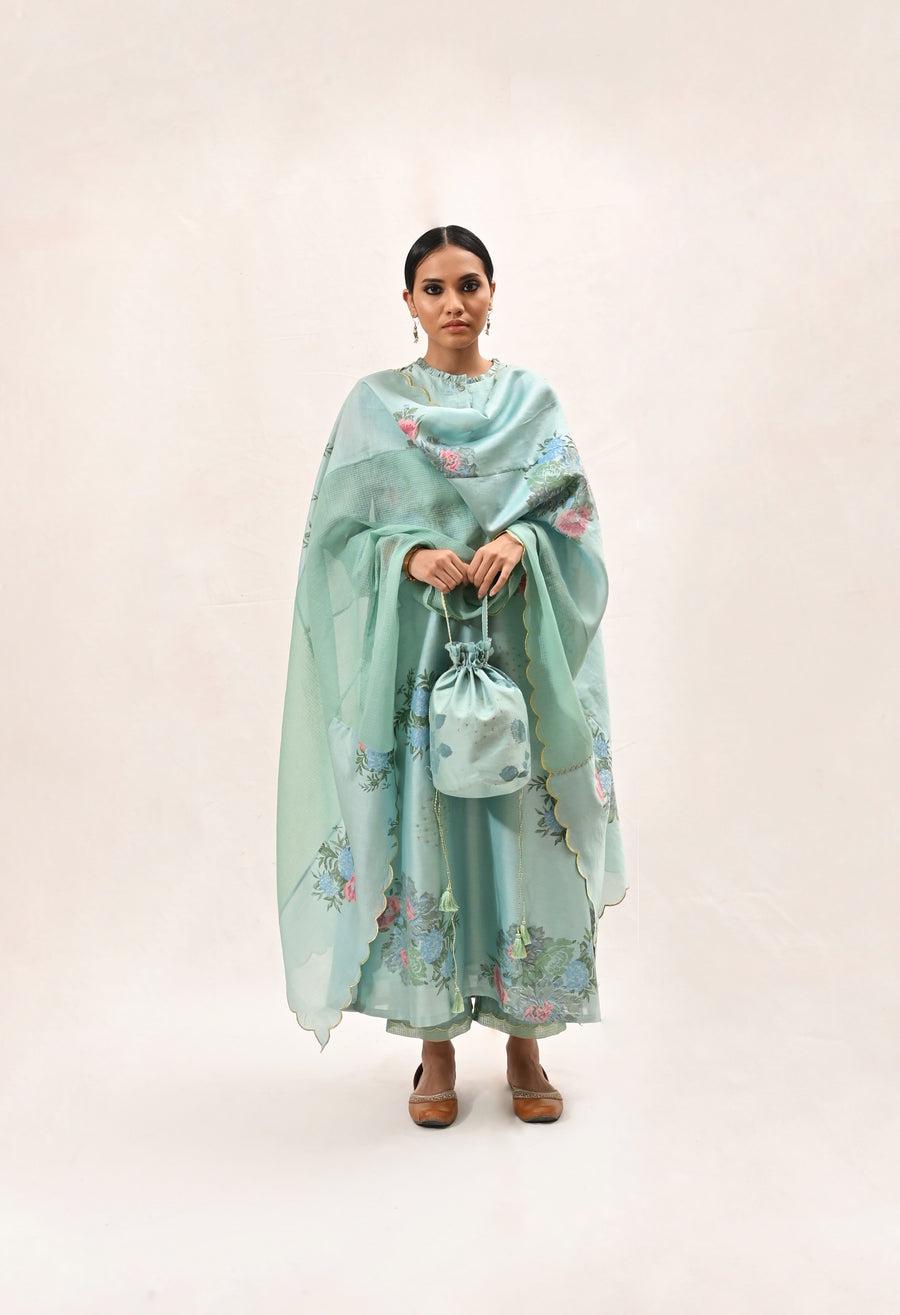 Desert Rose Straight Kurta Set-Full Set-ARCVSH by Pallavi Singh