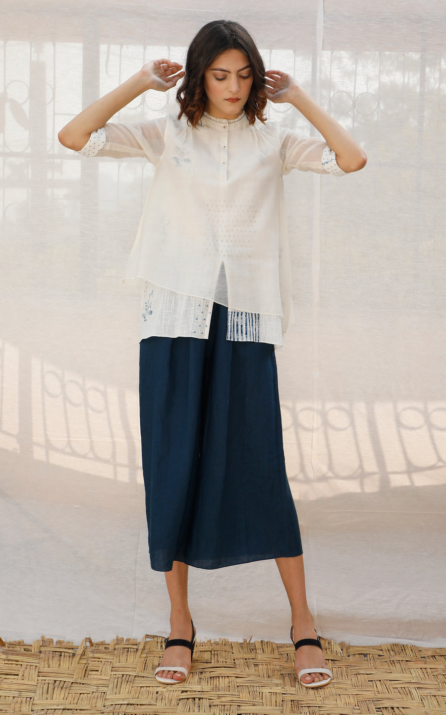 Double Layer Printed Cotton Top-Top-ARCVSH by Pallavi Singh